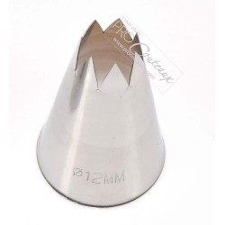 Douille Inox Cannelée - de 2 à 12 mm - 7 tailles douilles disponibles
 Diamètre Douille-C12 - Ø 12 mm - 7 dents