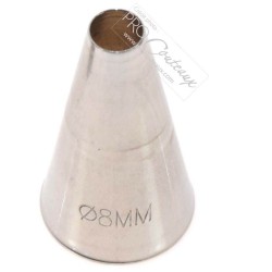 Douille Inox Unie - de 2 à 18 mm - 10 tailles douilles disponibles
 Diamètre Douille-U8 - Ø 8 mm