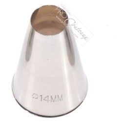 Douille Inox Unie - de 2 à 18 mm - 10 tailles douilles disponibles
 Diamètre Douille-U14 - Ø 14 mm