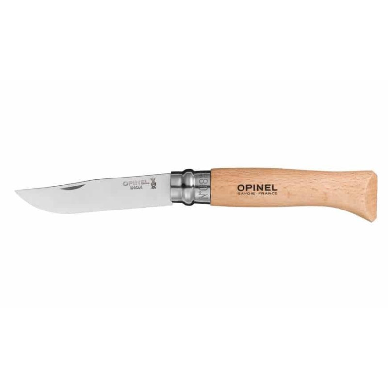 Couteau Opinel n°8 - lame inox manche hêtre verni ProCouteaux