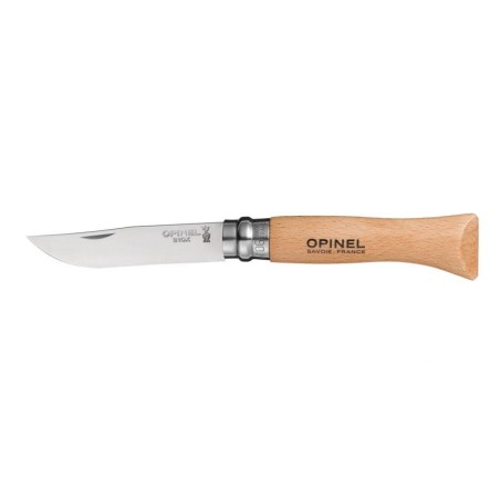 Couteau Opinel n°6 - lame inox manche hêtre verni ProCouteaux Couteau Opinel n°6 - lame inox manche hêtre verni ProCouteaux