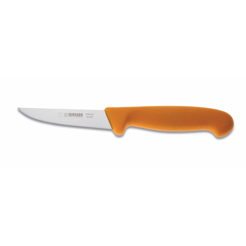 Couteau à volaille - Giesser Tradition - manche jaune - 10 cm - procouteaux
