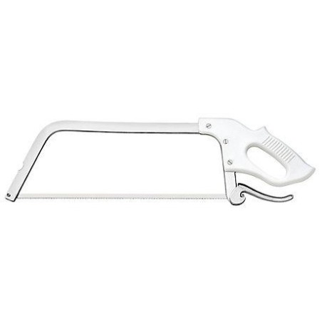ProCouteaux - Scie boucher forme américaine 50cm., Scie forme américaine lame 50 cm.Montant en acier et poignée très ergonomique et prévue pour des gestes dans toutes les positions.Lame hauteur de 11mm en acier carbone suédois, avoyée dents affûtées. Scie "américaine" de la marque Fischer Bargoin.Voir la gamme de mallette chasseur - boucher ProCouteaux - Scie boucher forme américaine 50cm., Scie forme américaine lame 50 cm.Montant en acier et poignée très ergonomique et prévue pour des gestes dans toutes les positions.Lame hauteur de 11mm en acier carbone suédois, avoyée dents affûtées. Scie "américaine" de la marque Fischer Bargoin.Voir la gamme de mallette chasseur - boucher