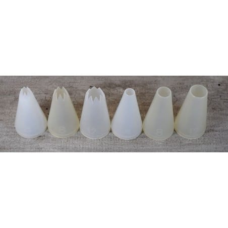Douilles PVC, lot de 6 pièces- sans Bisphénol A - 3 Unies et 3 Cannelées ProCouteaux Douilles PVC, lot de 6 pièces- sans Bisphénol A - 3 Unies et 3 Cannelées ProCouteaux