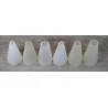 Douilles PVC, lot de 6 pièces- sans Bisphénol A - 3 Unies et 3 Cannelées ProCouteaux