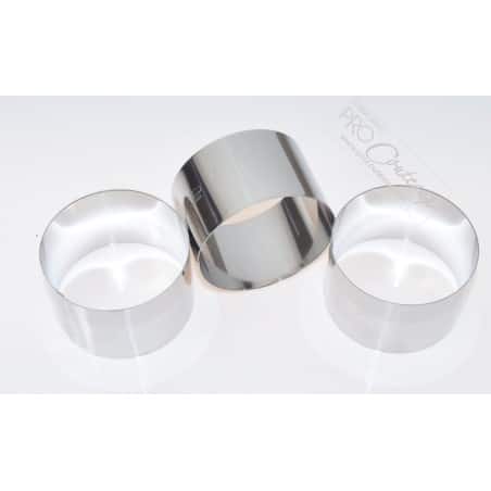 Cercles à mousse/entremet individuelle - Ø7cm - Lot de 3 pièces - procouteaux Cercles à mousse/entremet individuelle - Ø7cm - Lot de 3 pièces - procouteaux