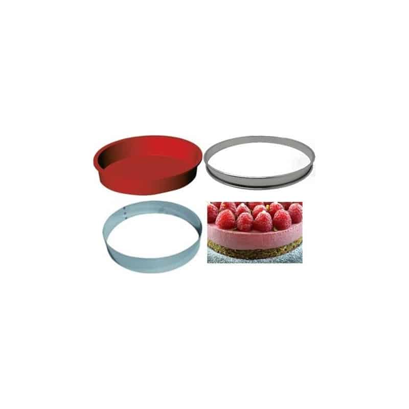 Kit complémentaire pâtisserie - cercles 3 pièces ProCouteaux Kit complémentaire pâtisserie - cercles 3 pièces ProCouteaux