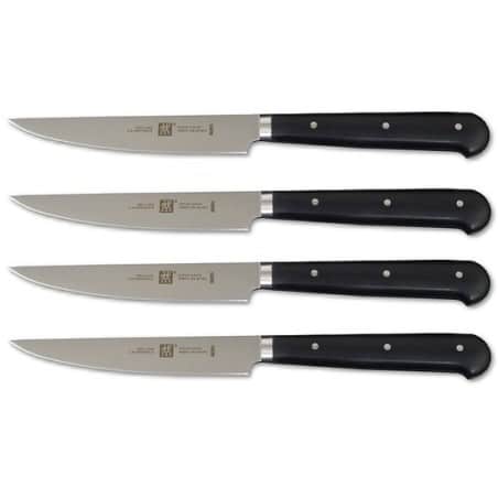 Set 4 couteau à steak Zwilling, un set idéal pour couper vos viandes !