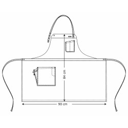 ProCouteaux - Tablier Kentaur - 2 en 1 - Authentique - Noir - bretelles grises, Superbe tablier de cuisine choisi par les spécialistes de chez ProCouteaux.com !Optez pour ce tablier de haute-qualité de la marque Kentaur.Il y a deux façons de le porter. En effet, la bavette peut se replier pour du service en salle par exemple.Tour de cou réglable avec bouton et boutonnièreUne poche divisée en deux sur la poitrine : H: 11 cm x L: 3 cm et H: 12 cm x L: 4 cmUne poche sur la hanche : H: 18 cm x L: 14 cm2 poches à stylo intérieures: H: 11 cm x L: 3 cmBandes cousuesSangles pour accrocher sur un porte-manteauLa bavette peut être repliée et le tablier est utilisable comme tablier de serveur.Voir toute la gamme KentaurBroderie 8,40 €- Maximum 14 caractères - délai 10 jours