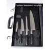 Mallette Chef Alu - Couteaux Japonais SENZO SUNCRAFT - 8 pièces dont 3 couteaux