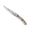 Couteau Pliant - 10,5cm - Inox Corne Claire - Le THIERS - Liner Lock - Claude Dozorme