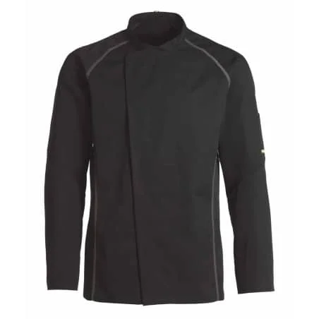 Veste de cuisine KENTAUR - Teddy - Manches longues - NOIR - Procouteaux