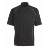 Veste de cuisine KENTAUR - Teddy - Manches courtes - NOIR