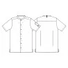 Veste de cuisine KENTAUR - Marco - Manches courtes - procouteaux