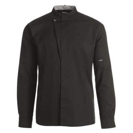 Veste de cuisine KENTAUR - Kevin - Manches longues - NOIR