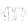 Veste de cuisine KENTAUR - Kevin - Manches longues - NOIR - Procouteaux