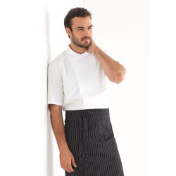 Veste de cuisine KENTAUR - Cyril - Manches courtes - blanc - GRANDE TAILLE - Procouteaux