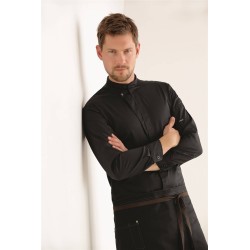Veste de cuisine KENTAUR - Kevin - Manches longues - NOIR - GRANDE TAILLE