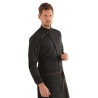 Veste de cuisine KENTAUR - Kevin - Manches longues - NOIR - GRANDE TAILLE