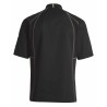 Veste de cuisine KENTAUR - Teddy - Manches courtes - NOIR - GRANDE TAILLE - Procouteaux