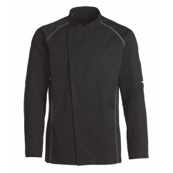 Veste de cuisine KENTAUR - Teddy - Manches longues - NOIR - GRANDE TAILLE - Procouteaux