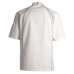 Veste de cuisine KENTAUR - Teddy - Manches courtes - BLANC - GRANDE TAILLE - Procouteaux