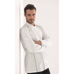 Veste de cuisine KENTAUR - Teddy - Manches longues - BLANC - GRANDE TAILLE - Procouteaux