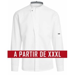 Veste de cuisine KENTAUR - Kevin - Manches longues - BLANC - GRANDE TAILLE - Procouteaux