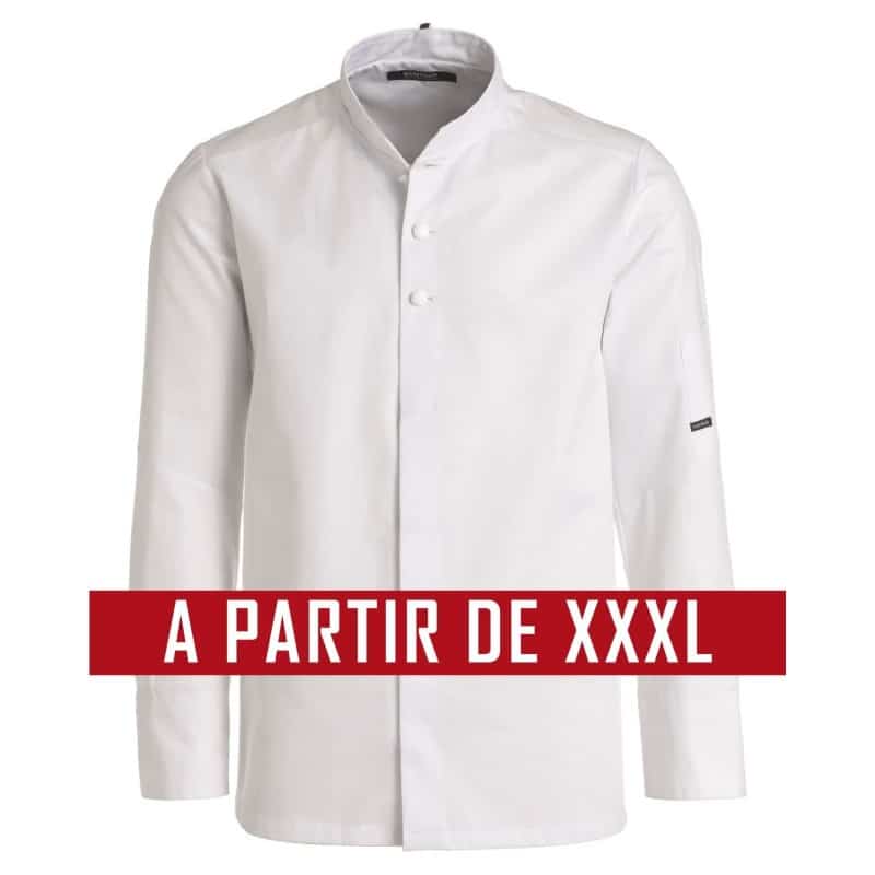 Veste de cuisine KENTAUR - Louis - Manches longues - GRANDE TAILLE