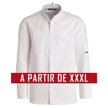 Veste de cuisine KENTAUR - Louis - Manches longues - GRANDE TAILLE Veste de cuisine KENTAUR - Louis - Manches longues - GRANDE TAILLE