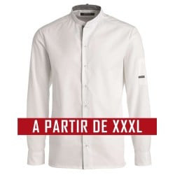 Veste de cuisine KENTAUR - Marco - Manches longues - BLANC - GRANDE TAILLE