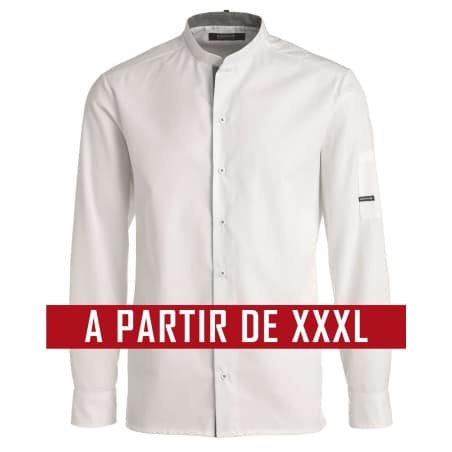 Veste de cuisine KENTAUR - Marco - Manches longues - BLANC - GRANDE TAILLE Veste de cuisine KENTAUR - Marco - Manches longues - BLANC - GRANDE TAILLE