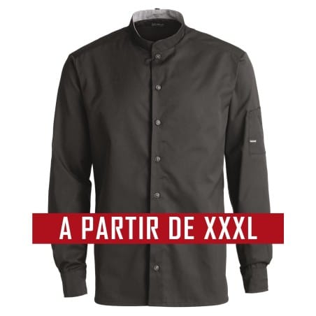 Veste de cuisine KENTAUR - Marco - Manches longues - NOIR - GRANDE TAILLE Veste de cuisine KENTAUR - Marco - Manches longues - NOIR - GRANDE TAILLE