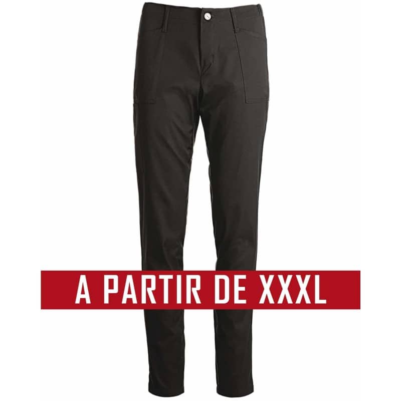 Pantalon cuisine service KENTAUR - PantaSmart - NOIR - GRANDE TAILLE