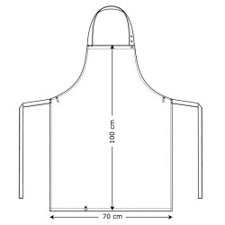 Tablier de cuisine avec bavette - Kentaur - MOKA - Procouteaux