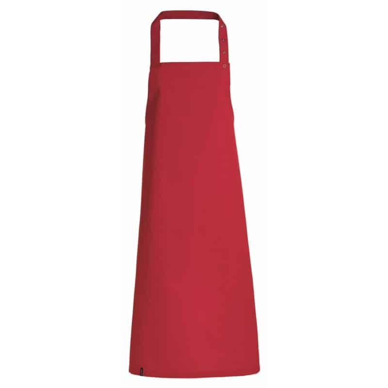 Tablier de cuisine avec bavette - Kentaur - ROUGE