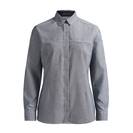Chemise cuisine femme KENTAUR - Marie - Manches longues - GRIS Chemise cuisine femme KENTAUR - Marie - Manches longues - GRIS