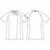 Veste de cuisine femme - KENTAUR - Cathy - Manches courtes - blanc