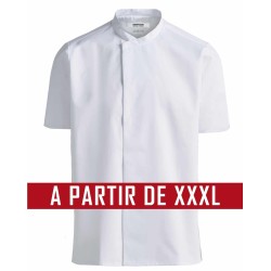 Veste de cuisine KENTAUR - André- Manches courtes - Grande Taille - Procouteaux