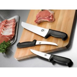 Couteau boucher - Victorinox - 31cm Fibrox noir - Procouteaux