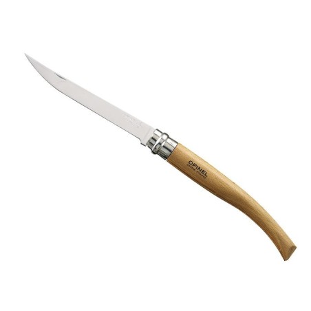 Couteau Opinel effilé hêtre - 17 cm - INOX