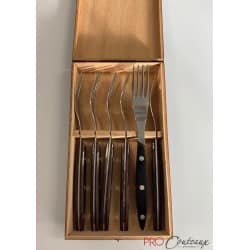 Coffret bois - Artiste - set de 6 fourchettes