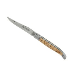 Couteau Pliant - 12 cm -  Bouleau INOX - Laguiole - Le fidèle