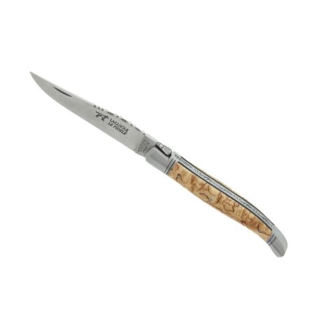 Couteau Pliant - 12 cm - Bouleau INOX - Laguiole - Le fidèle