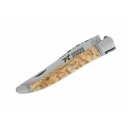 Couteau Pliant - 12 cm -  Bouleau INOX - Laguiole - Le fidèle