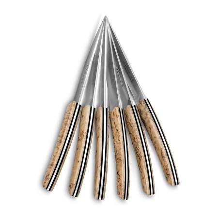 Coffret 6 couteaux de table - Le Thiers - Bouleau - DOZORME