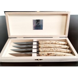 Coffret 4 couteaux de table - le Thiers - Bouleau - DOZORME