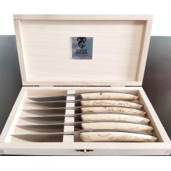Coffret 6 couteaux de table - Le Thiers - Bouleau - DOZORME
