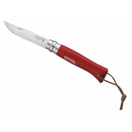 Couteau n°8 Baroudeur Inox - 11 cm - ROUGE - procouteaux