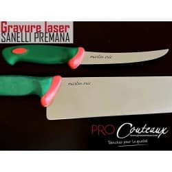 ProCouteaux - Couteau Boucher - Sanelli Premana - 33cm, Collection de couteaux boucher SANELLI sur ProCouteaux.comCouteau rigide, pour trancher les viandes crues.Envie de faire un cadeau personnalisé ? Pensez à la gravure LASER couteau - 6 € - cliquez sur Gravure/BroderiePour 1 € de plus, vous pouvez choisir une protection de lame économique et efficace, cliquez dans les options